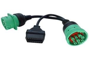 J1939 ELD Splitter Y Cabo Verde Tipo 2 J1939 Masculino para Feminino para OBDii Splitter Y Cabo para Freightliner ELD & Coder Reader - Product Image 4