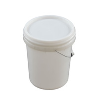 Seau en plastique durable de 20 litres à large ouverture, avec poignée en acier de qualité alimentaire et joint d'étanchéité robuste, pour le stockage de liquides