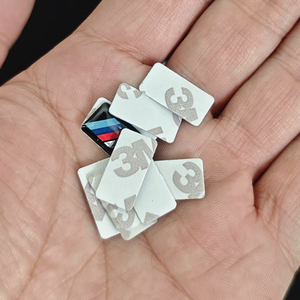 19x11 17x9 16x7mm 3D Logo goteo pegamento M pegatinas para volante llantas de coche emblema insignias para E30 E60 90 91 92 87 F30 F20F10 X1X2X3 - Product Image 2