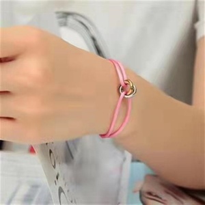 Wholesale Minimalist Jewelry <b>Couple</b> Bracelet Stainless Steel <b>Ring</b> Charm String Bracelets for Women Men - Product Image 2
