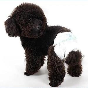 Couche jetable pour animaux de compagnie avec film PE et protection anti-fuites pour chiennes - Product Image 2
