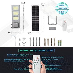 Integrierte solar betriebene LED-Straßen laternen IP66 Wasserdichte Außen beleuchtung für Autobahnen und ländliche Gebiete - Product Image 2