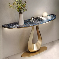 Console ultra-étroite en pierre microcristalline naturelle, style moderne et minimaliste, nouvelle collection, luxe léger, mobile, pour entrée