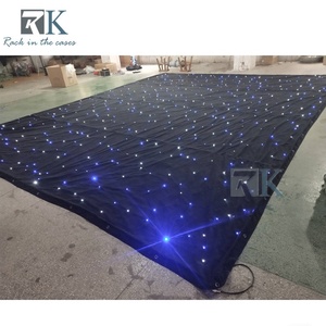Star Curtain with Light Sets Wedding Stage <b>Backdrop</b> <b>Stand</b> with Pipe Kit - Product Image 6