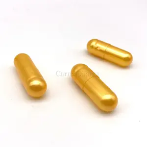 황금 금속 빈 단단한 젤라틴 진주 캡슐 분말
