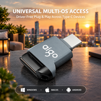 Lecteur de carte TF USB-C USB 2.0 sans pilote pour Windows, Mac OS, Linux – Adaptateur de mémoire pour ordinateurs de bureau et revendeurs de périphériques