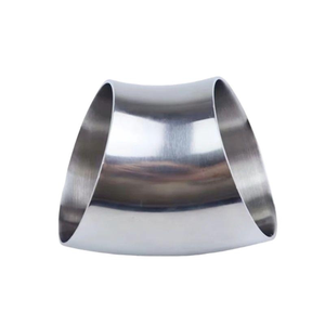 Coude sanitaire SMS DIN en <span class=keywords><strong>acier</strong></span> inoxydable de qualité supérieure, 90 et 45 degrés, à souder bout à bout - Product Image 2