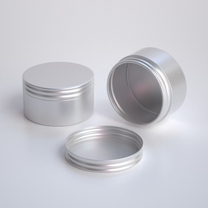Pot en aluminium 150g 150ml pour pommade, baume à barbe, bougie, couleur or, blanc, noir, style pot à café - Product Image 3