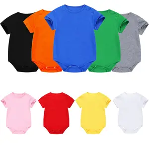 Baby's Bag Fart Clothes Summer Pajamas Base Newborn Baby Clothes Baby's Body Clothes Cotton Short-Sleeved Triangle Hats