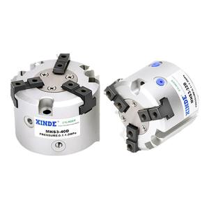 Cylindre à trois doigts pneumatique de type SMC MHS3-16D à MHS3-80D, état neuf, actionneur industriel pour machines - Product Image 1