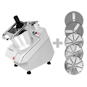 Cortadora de Verduras Eléctrica Gastro GGM - 750 Watts - Abertura de Alimentación de 170 mm - incl. 5 Discos de Corte - Product Image 1