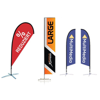 Drapeaux publicitaires promotionnels d'entreprise Bestful Signs pour l'extérieur, drapeaux de plage rectangulaires en forme de plume, drapeaux en forme de larme, bannières volantes