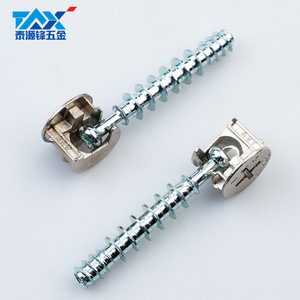 Vis autotaraudeuses Taix M6x44 en acier au carbone galvanisé à tête fendue pour meubles et armoires en bois - Product Image 2