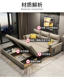 Canapé-lit pour salon, canapé-lit <span class=keywords><strong>pas</strong></span> <span class=keywords><strong>cher</strong></span>, canapé-lit moderne, canapé-lit en tissu rembourré, <span class=keywords><strong>fauteuil</strong></span> de détente - Product Image 6