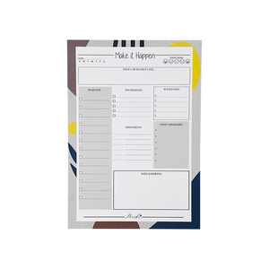 Định dạng một 5 Logo in để làm danh sách dễ thương undated bữa ăn hàng tuần hàng ngày planners notepads cho in - Product Image 1