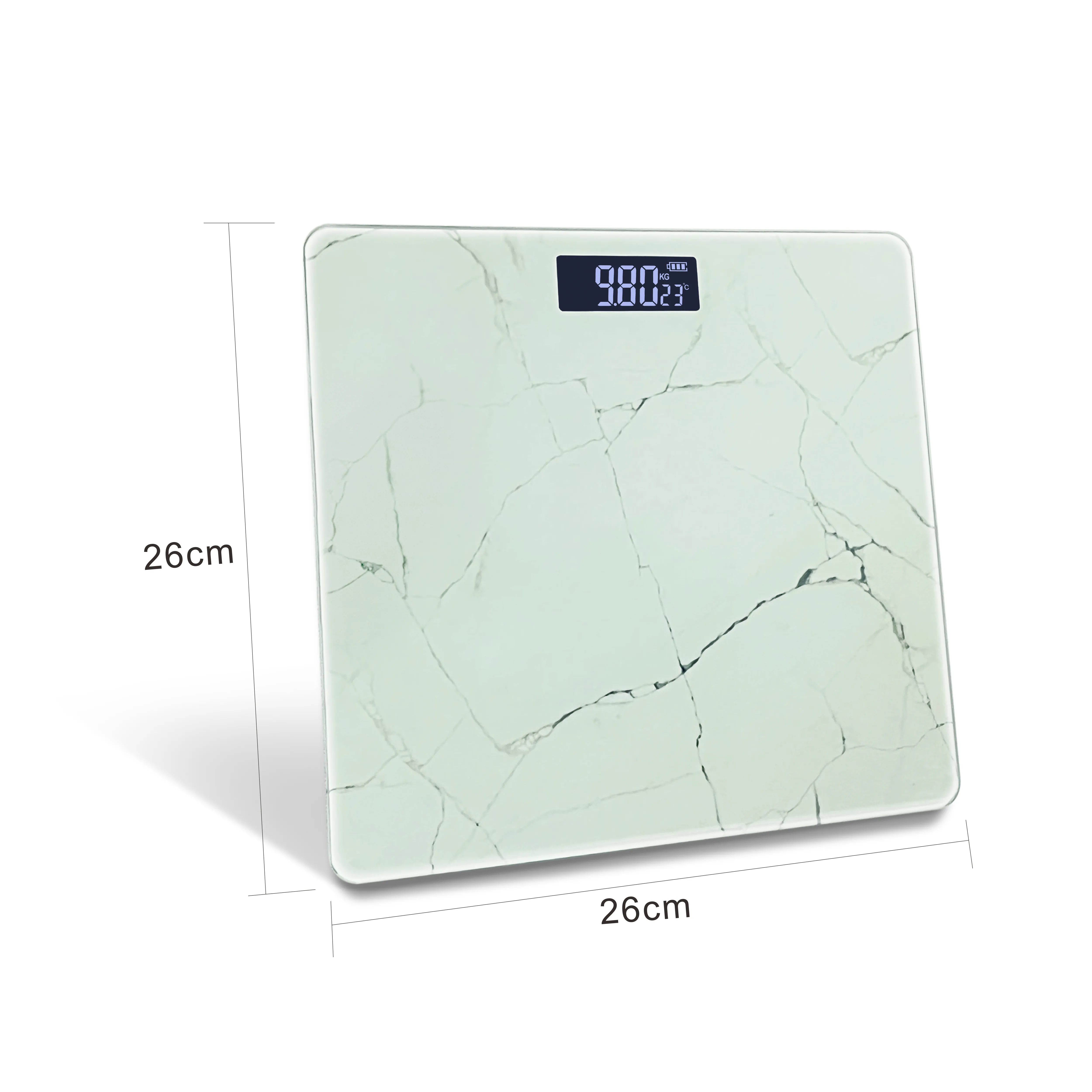 Bathroom Scale Body Weight Scale Digital Weighing Scale 180kg Transparent Tempered Glass