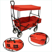 Chariot de plage pliable TC1016 robuste tout-terrain, chariot utilitaire de plage, chariot pliable