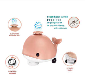 Novedoso y Adorable Juguete Musical con Forma de Ballena Eléctrica que Sopla Bolas, con Bola Pequeña Suspendida, Funciona con Batería Universal para Niños - Product Image 4