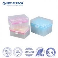 Boîte personnalisée en plastique ouvrable pour embouts de pipettes stériles, moulage par injection, production OEM sur mesure
