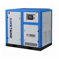 Compresor de Aire de Tornillo Rotativo Industrial Airstone, Sin Aceite, Lubricado por Agua, 5.5-11KW, 8-10Bar, Control PLC, Portátil, Alimentado por CA 380V