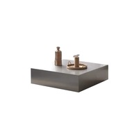 Meubles de salon modernes et luxueux, table basse de bureau en acier inoxydable