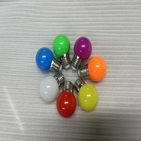 Guirlande lumineuse de scène extérieure étanche IP65, lumières de Noël, E27 B22 2W, blanc chaud, abat-jour coloré, ampoule LED G45