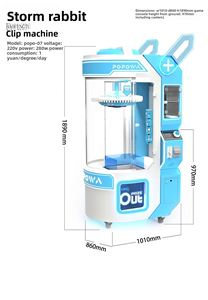 Claw Machine Jumbo Large Commercial Arcade Crane Game Claw Machine Prices With Cash Bill Acceptor High Profit Doll Machine - Product Image 3