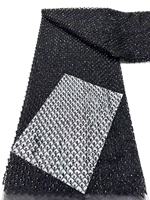 Tissu en dentelle brodée perlée de haute qualité, motifs brodés à la main, dentelle perlée lourde pour vêtements et robes