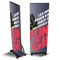 640*1920mm 960*1920mm Çözünürlüklü Dahili CMS'li Akıllı Katlanabilir Led Poster Ekranları Reklam Panosu