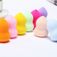 Éponge de maquillage en forme de gourde inclinée avec logo personnalisé, sans latex, pour une utilisation humide et sèche, type Beauty Blender