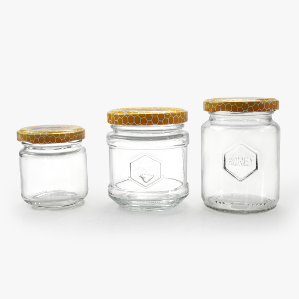 Multiple Capacities Empty Honey Glass Jar