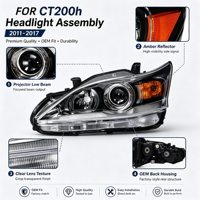 Phares d'origine NAFU OEM HAEDLIGHT, référence OE 8111076012, pour LEX CT200H Hybride 2011-2017, phare de remplacement personnalisé d'occasion, côté gauche/droit