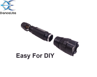 Torche de test OEM unique 501B 2xUV 365nm 5W 2-CORE Ultraviolet Purple Light 2LED UV (1x18650 / 2xCR123)