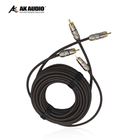 Cable de Audio para Auto AK-RN16, Cable RCA de Modificación de Señal de Audio para Auto de 1m/2m/3m/5m