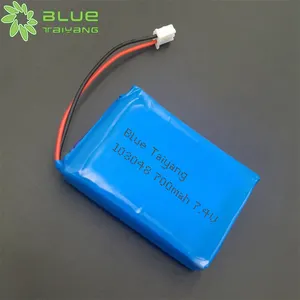 Paquete de batería de polímero de iones de litio 103048, batería Lipo de 700mAh, 2S, 7,4 V