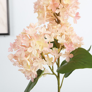 Artificial Lilac Flower 2-Head Soft Rubber Natural Touch Wedding Decoration - Product Image 4