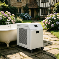 Enfriador y Calentador de Agua de Alto Rendimiento de 1HP R410A con Control Remoto y Funciones Digitales para Sistemas de Baños de Hielo Domésticos
