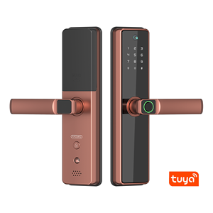 Bulut depolama Wifi elektronik kilit ev kullanımı şifre Tuya App tuş akıllı dijital parmak izi otel kapı kilidi kamera ile - Product Image 2