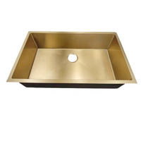 Évier de cuisine encastré en acier inoxydable SUS304 artisanal de luxe, design moderne, lavabo de haute qualité