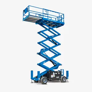 GS-4390 Giá Rẻ Giá 14M Trong Nhà Ngoài Trời Di Động Cao Genie Loại Điện Scissor Lift