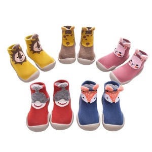 Logotipo personalizado niño 3D Animal antideslizante caminar suela de goma agarre bebé zapato <span class=keywords><strong>Calcetines</strong></span> - Product Image 1