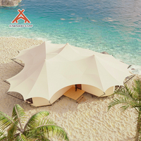 Tente de luxe sauvage Kawagebo Kamp (KK) 60' x 51' en PVDF pour safari, glamping, lodge, villa, hôtel avec salle de bain