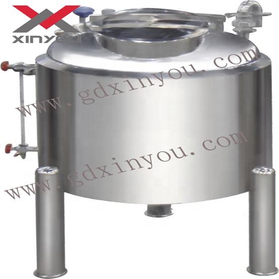 Открывающийся переносной резервуар из нержавеющей стали с тремя ножками