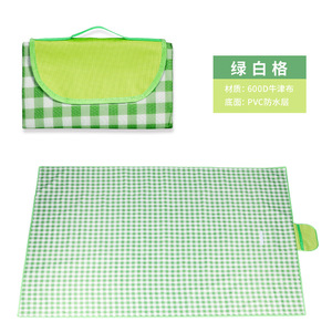 Customized <b>Beach</b> Foldable Recycled Rollable Waterproof Non Woven Canvas Bamboo Outdoor Picnic Mat - Product Image 1