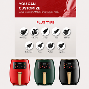 <span class=keywords><strong>Freidora</strong></span> de <span class=keywords><strong>Aire</strong></span> Digital Inteligente de 6 Litros con Pantalla Táctil, Horno Eléctrico Multifuncional para Cocinar y Hornear en Casa, <span class=keywords><strong>Freidora</strong></span> de <span class=keywords><strong>Aire</strong></span> de Plástico - Product Image 6