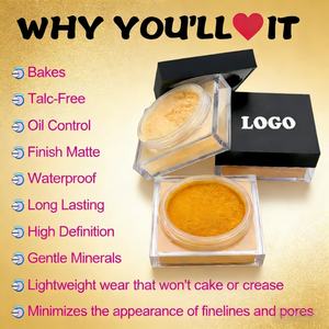 Poudre fixante libre carrée OEM, contrôle du sébum, résistante à l'eau, marque privée - Product Image 6