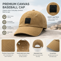 Casquette de baseball en toile personnalisée style vintage pour le travail, respirante, imperméable, protection solaire, ajustable, idéale pour les voyages et la ville – Offre Spéciale