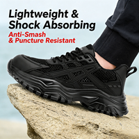 Chaussures de travail légères à embout composite, antidérapantes, respirantes, pour la logistique d'entrepôt