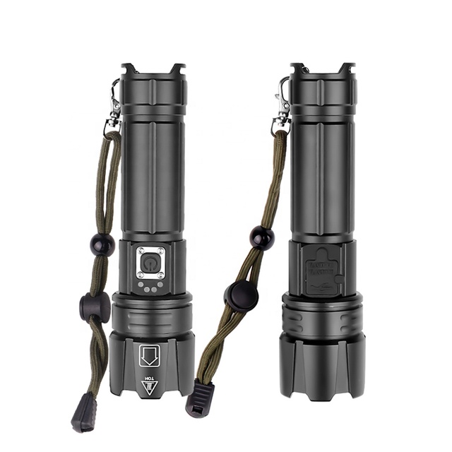 1476 Tactical Flashlight Long-range 1500m Flashlight 5 Modes Torch Light Led Flashlight Long Range Powerful Torch Light