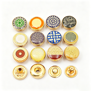 Accessoires vestimentaires, design de logo, boutons en alliage de zinc de 10 mm, boutons métalliques personnalisés, boutons à pression métalliques - Product Image 6